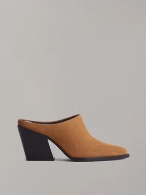 New Rag & Bone Joni Suede Mule Brownwood Suede Sz 8.5